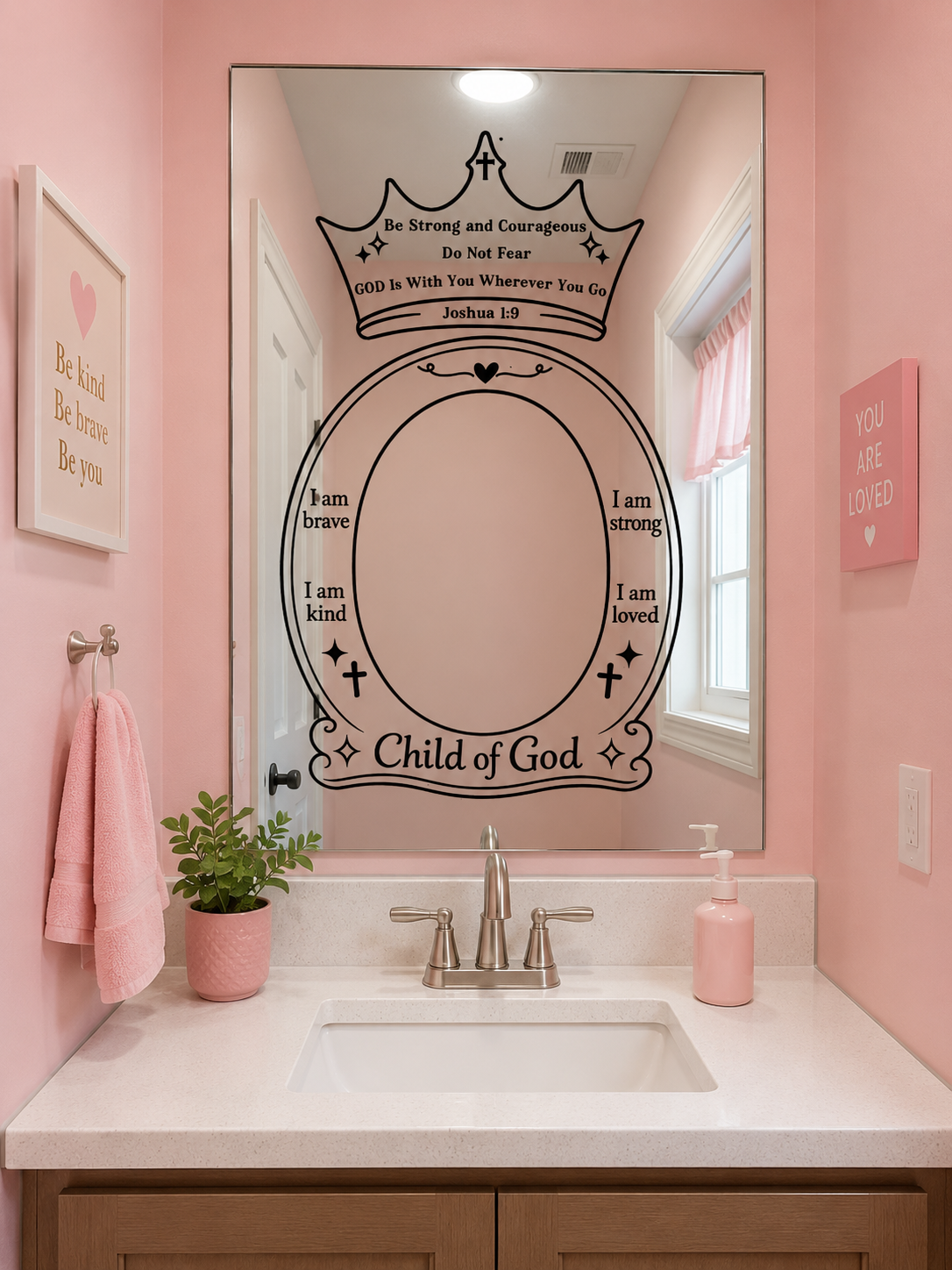 Joshua 1:9 Crown Decal | Bible Verse Crown