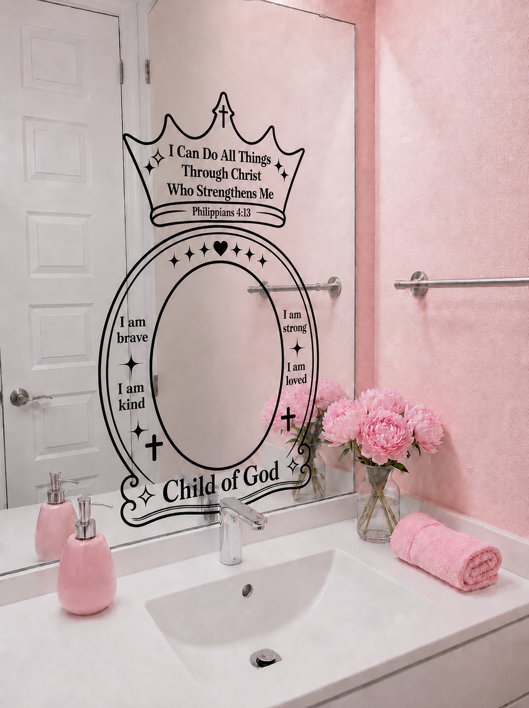 Philippians 4:13- Crown Decals